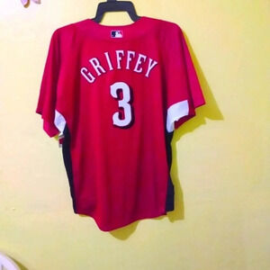 Mitchell & Ness Ken Griffey Jr Cincinnati Reds Cooperstown Collection Large